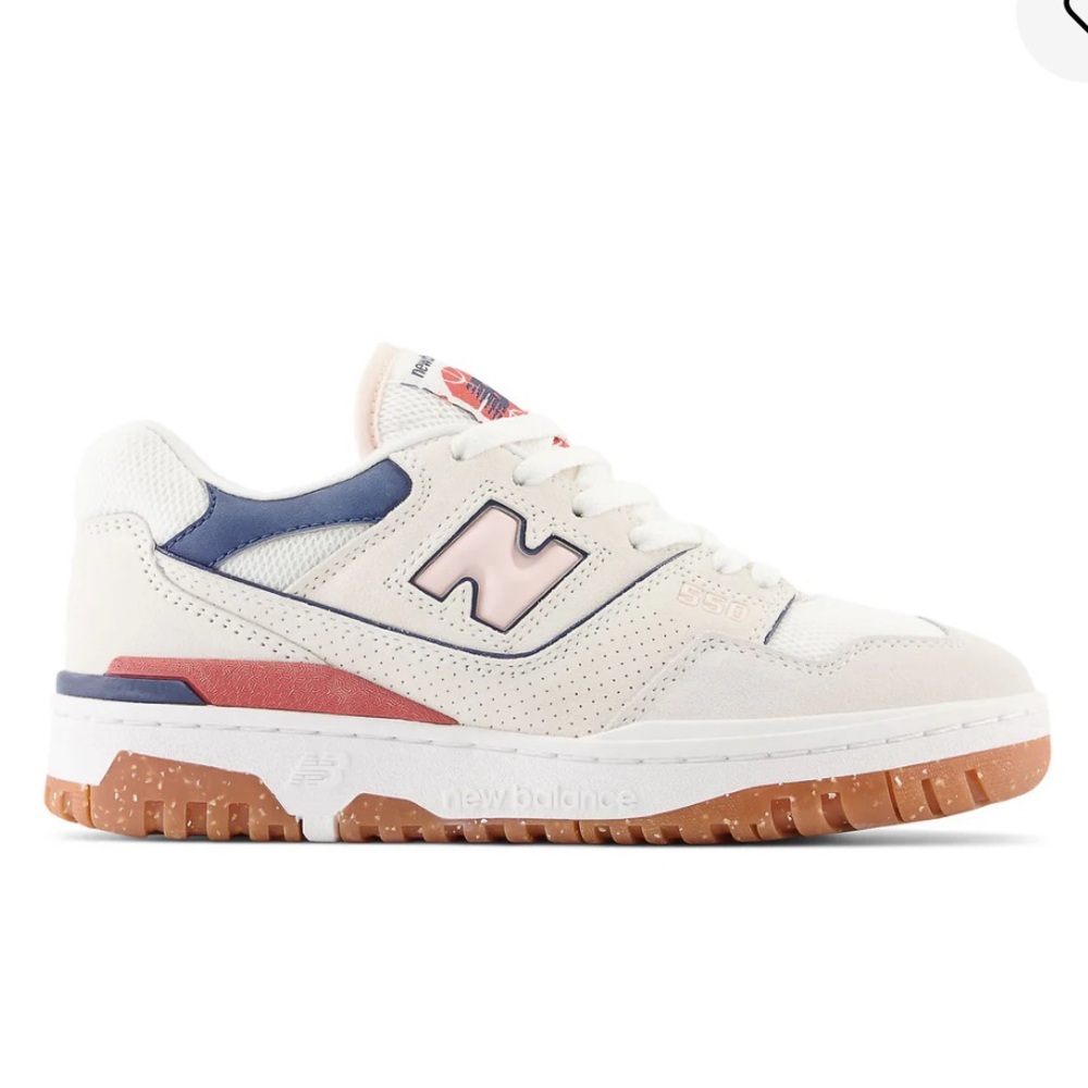 New Balance 550 “Sea Salt Astro Stardust” Cream and Navy Sneakers